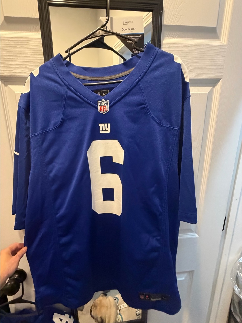 NFL Blue New York Giants #6 Football Jersey Jaxson Dart